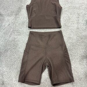 Brown Women's Bike Shorts
